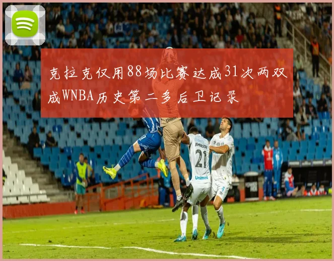 克拉克仅用88场比赛达成31次两双成WNBA历史第二多后卫记录